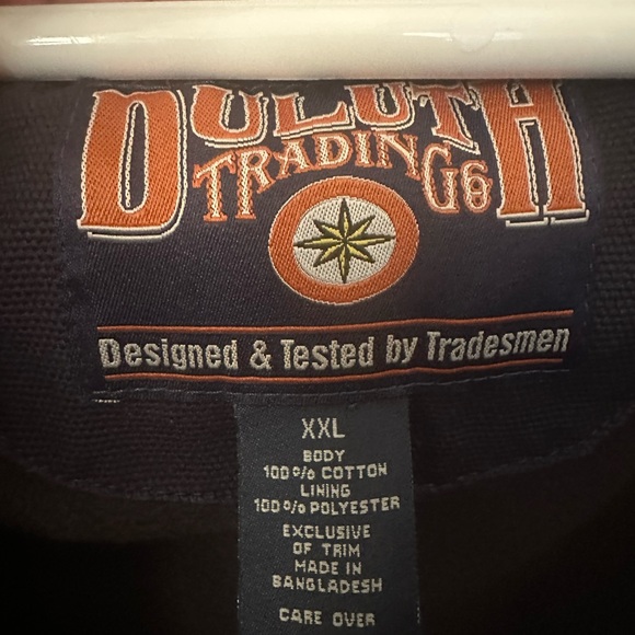 Duluth long fleece lined chore coat (navy) - Picture 3 of 5